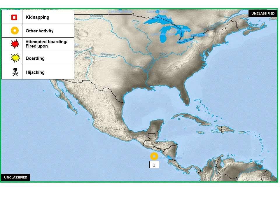 B. (U) CENTRAL AMERICA - CARIBBEAN - SOUTH AMERICA: Figure 2. Central America Caribbean South America Piracy and Maritime Crime 1.