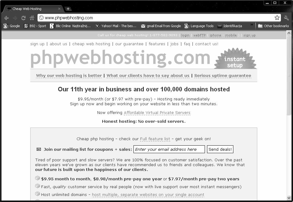 phpwebhosting phpwebhosting U ranijim danima web hosting je bio lokalan posao Prvi su omogućili razdvajanje service provajdera i autora sajta Sedište u Indijanapolisu Sav proces je automatizovan 25