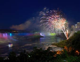 New evening tours include the 40-minute nighttime Falls Illumination Cruise with onboard licensed bar, bar snacks and music with Falls Fireworks on Wednesday, Friday, Sunday and holidays in season.