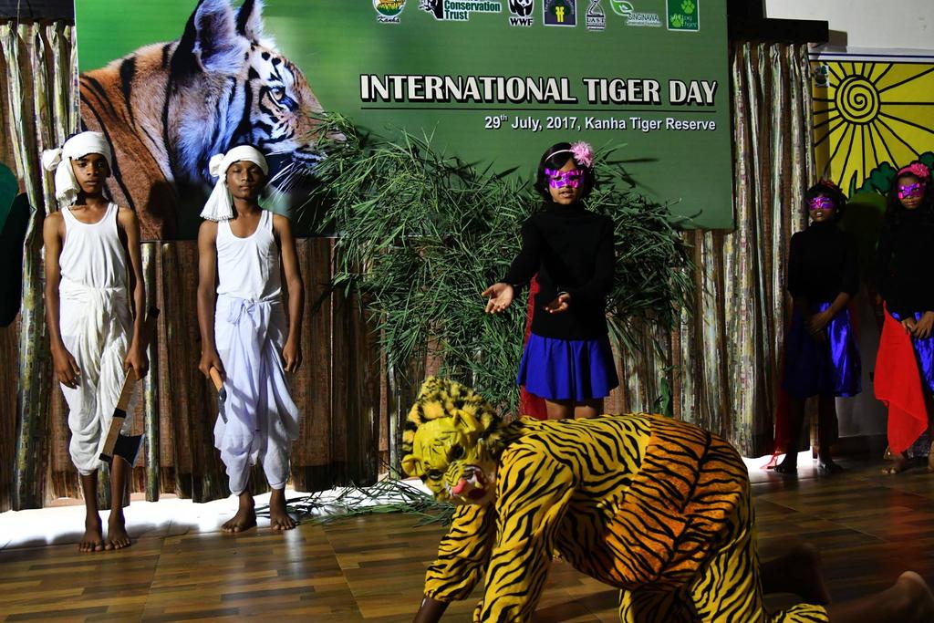 The International Tiger Day was organized by the Kanha Tiger Reserve on the 29th July, 2017, at the Baghira Jungle Resort, Mocha In 2017, the International Tiger Day was