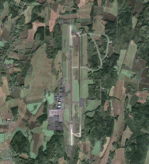 Sandefjord Torp Airport is located far from larger residential areas Location and traffic at Sandefjord Torp Only very few neighbours are affected by noise Source: Google Earth Wideroe has the