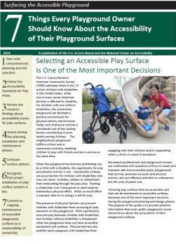 shtml Playground surface study Evaluated surfaces over a 3-5 year period No single type of surface