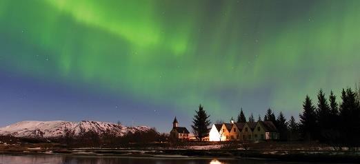 sky in search of the northern lights, a truly spectacular sight.