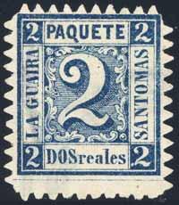 .. x.rare 24 DOS reales with numeral 2 dark blue.