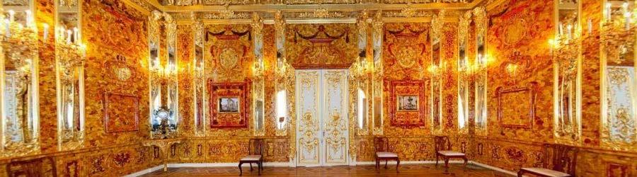 TOUR 6: CATHERINE PALACE IN PUSHKIN 4 Hours Enjoy the day admiring the gilded beauty of two palaces - Catherine's Palace in Tsarskoe Selo and Winter Palace (known as one of the largest art museums in