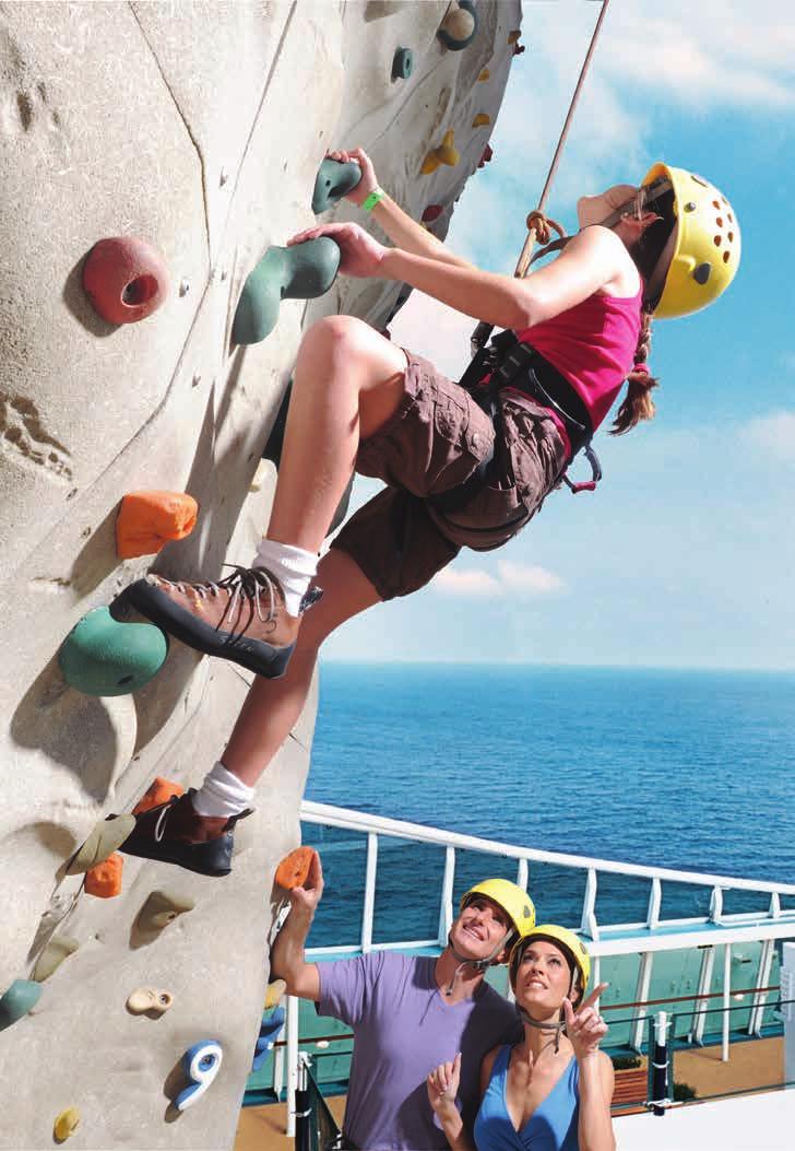 whirlpools Rock Climbing Wall Full-service Vitality S at Sea Spa & state-of-the-art Fitness Center EAD. FOOW. HAVE IT YOUR WAY. overs and shakers, your ship has come in!