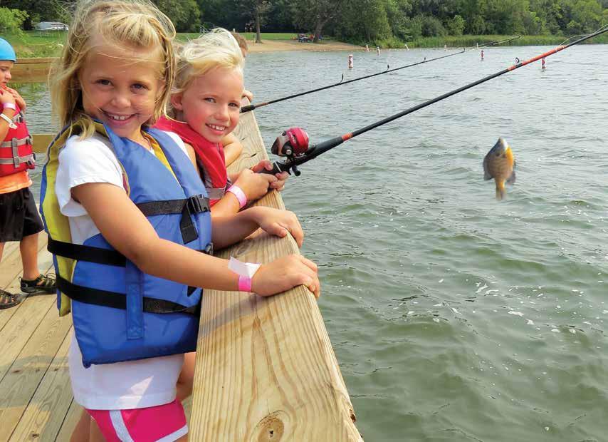 FISHING CAMP Entering grades 3 5 in fall, 2017 Member Participants: $205/week Non-Member Program Participants: $230/week Weeks of June 12, July 17, July 31 and August 14 Kids get hooked on fishing as