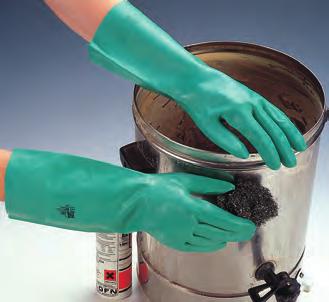 30 Lightweight Ketone Resistant Glove Ketochem N-Dura High comfort, chemically resistant glove for a range of applications Sand patch Cotton flocked EN388 (4101) EN374 (JKL) Ideal for chemical