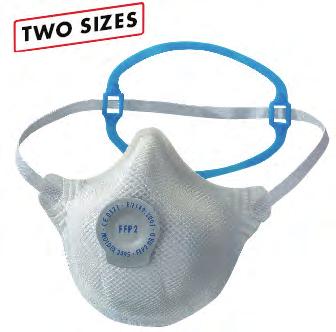 FFP2 Moldex This "shaped to fit" range of moulded disposable masks use high quality filtering material layers, and the valve products increase user comfort by lowering CO2 and heat build-up, and have