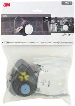 3M 3212 Ready-to-Use Half Mask and Filter Kit Re-useable Respirators Half Mask 3M Half Face 3M 6000 Series Gas and Vapour Filters 3M 6000 Series Low Maintenance Reusable Respirator 3M 3000 Series