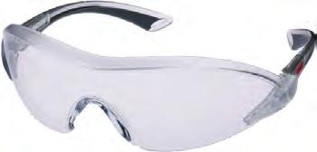 Strong polycarbonate lens with anti-scratch and anti-fog coating for performance and durability.