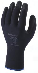 81 Nitrile Lightweight Full Dip Knit Wrist Palm coated foam nitrile seamless knitted liner Nylon liner knitwrist Superior dexterity and productivity Provides a sure grip in dry and slightly oily