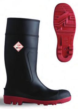 Protomaster Chest Wader EN ISO 20345 S5 Heel kick-off spur & reflector Reinforced ankle and shin Air exchange channel Cut down points Heavy duty sole Sizes 3-13 Fast-acting antibacterial and