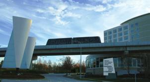 railway system connecting the hotel, airport, Rental Car Center and the GICC LEED-certified for environmental sustainability Champions Restaurant The Marriott Atlanta Airport Gateway hotel offers