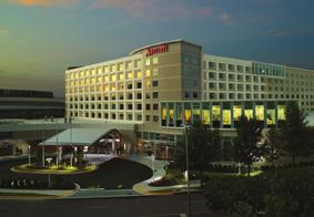 SECTION 5: HOTELS On-site Marriott On-site SpringHill Suites Marriott 5 Hotels Marriott lobby SpringHill Suites guest suite SpringHill Suites lobby In addition to two on-site Marriott properties, the
