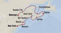 George Colors, Coasts & Coves NEW YORK to MONTREAL 11 days