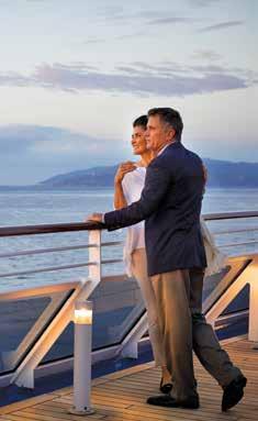 EARLY BOOKING Exclusives 2 for 1 CRUISE FARES and 50% OFF DEPOSITS $149 PREMIUM ECONOMY AIR UPGRADE* includes: Airfare* & Unlimited Internet plus FREE - Shore FREE - Beverage FREE - Shipboard