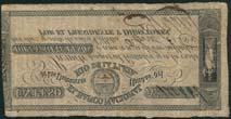 THE ANDEAN COLLECTION OF SOUTH AND CENTRAL AMERICAN BANKNOTES 7 Banco Nacional, Argentina, 1 peso, ND (1826), serial number BB0105 (?