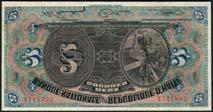 de la Republique D Haiti, 2 gourde, L.1914, serial number CC 161336 and CC 245735, 1 gourde, L.1919, serial number 476749, red overprint, all black on blue underprint, J.