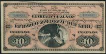 very fine and good fine respectively, scarce (2) 373 Banco Nacional del Peru, 10 centavos (2), and 20 centavos, 1 January 1873