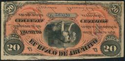 S384r, S385r), generally extremely fine or better (7) US$600-800 384 Banco de Trujillo, Peru, a small group of the 1876 issue comprising 10 centavos (2), black and blue, girl