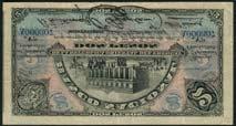to very fine, scarce (3) US$200-250 433 Banco Nacional, Uruguay, 2 pesos (2), 1887, serial numbers A000307 and D005544, black on pink and
