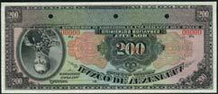 THE ANDEAN COLLECTION OF SOUTH AND CENTRAL AMERICAN BANKNOTES 459 Banco de Venezuela, 500 bolivares, ND (1935), zero serial number, black on multicolour, Simon Bolivar at left, value in guilloche