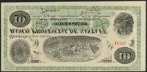 THE ANDEAN COLLECTION OF SOUTH AND CENTRAL AMERICAN BANKNOTES 46 El Banco Provincial de Santa Fe, 50 centavos plata boliviana, 1 January 1875, serial number B77218, black on yellow underprint, arms