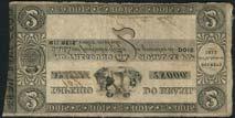 rare US$800-1,200 121 Imperio do Brasil, 1 mil reis, 1 June 1833, Estampa 1, serial number 49885, black and white, allegorical
