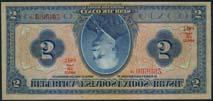 Republica dos Estados Unidos do Brazil, consecutive 10 mil reis, ND (1925), Estampa 17A, serial numbers 091283-4 blue and multicoloured, Pres Manuel