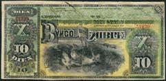 THE ANDEAN COLLECTION OF SOUTH AND CENTRAL AMERICAN BANKNOTES 187 Banco del Nuble, Chile, 10 pesos, 1 May 1890.