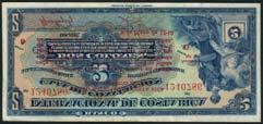 centre, black overprint on reverse (Pick 195c, 198a), good fine and very good, scarce (2) US$400-500 255 Banco Nacional de Costa Rica, 2 colones, 9