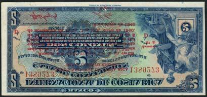 uncirculated to uncirculated and scarce in this grade US$500-700 256 Banco Nacional de Costa Rica, 2 colones, 9 May 1940, serial number D1240786,