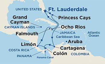 39 Caribbean Princess 10 Night Panama Canal Cruise with Costa Rica and the Caribbean Sailing roundtrip from Ft.