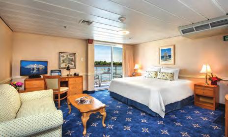 Category Category Our premium category staterooms are over 300 square feet and located on the optimal 5th deck level of the ship for privacy.