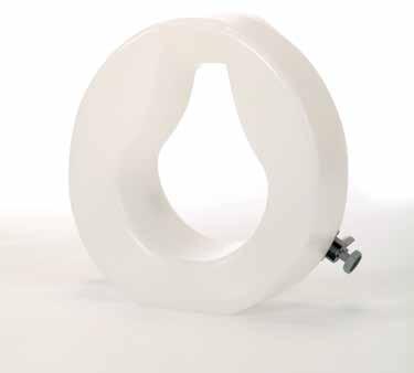 Easy Fit Raised Toilet Seat A moulded plastic, raised toilet seat which increases the overall height of the toilet to make it easier to sit down or stand up.