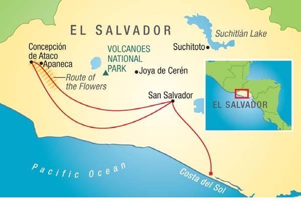 STANFORD TRAVEL/STUDY FOCUS ON EL SALVADOR February 10 to 17, 2012 Although El Salvador is Central America s smallest nation at a little over 8,000 square miles, the quality and quantity of its