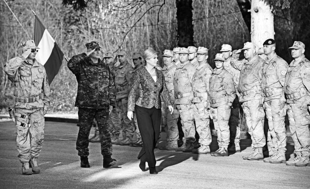 Kontingent uključuje 91 pripadnika Oružanih snaga Republike Hrvatske (od kojih su četiri žene) te 22 pripadnika oružanih snaga partnerskih zemalja i to: 17 pripadnika Vojske Crne Gore, dva pripadnika