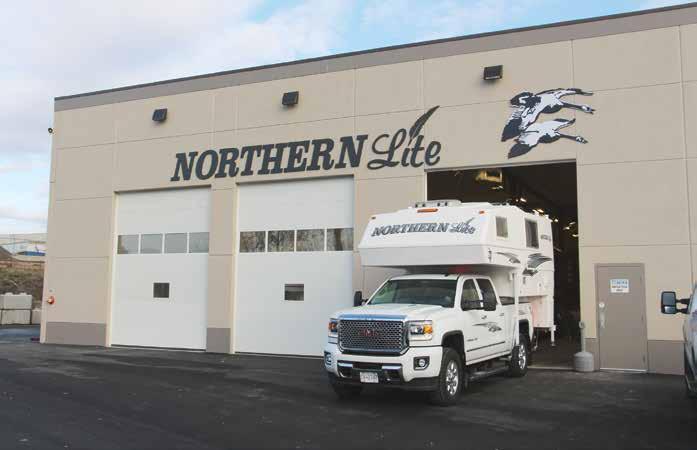 FACTORY TOUR Northern Lite Campers are built using fiberglass molds in a process similar to building a