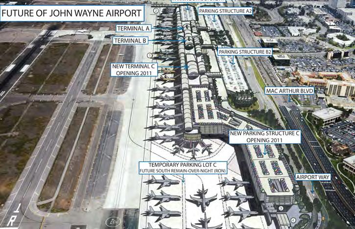 John Wayne Airport (Orange County) New Terminal C Opened November 2011 Cost - $543.