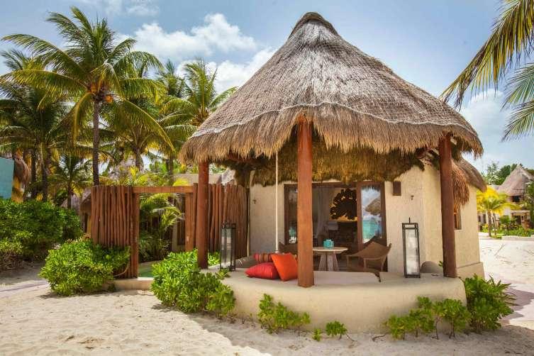 Rooted in Mayan tradition, Mahekal Beach Resort dates back approximately 50 years ago, when a local, entrepreneurial Mexican family built six thatched-roof palapas on the beach for backpackers to