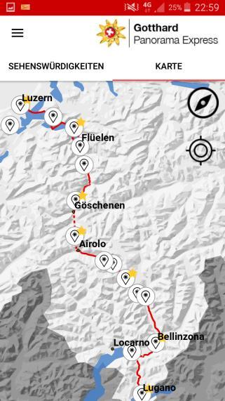Gotthard Guide app Mark the sights you definitely don t want to miss