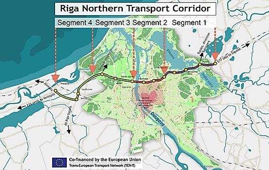 Construction of Riga Northern Transport Corridor Construction planned to commence from 2015 to 2018 Completion expected 2022 Municipality of Riga (3 stages); Ministry of Transport (final stage) EUR 1.