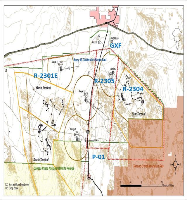 Luke AFB - MACA Program Page 8 Military Ranges/Restricted Areas NOTE: RESTRICTED AIRSPACE / RANGES MAY