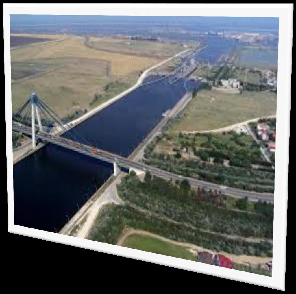 The Danube - Black Sea canal - in southeast Romania - is world's third