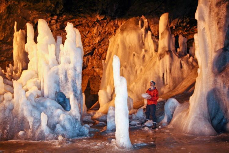 The second largest underground glacier in Europe (in terms of volume) can be found in Transylvania - Romania.