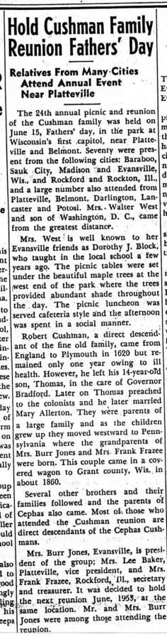 June 26, 1952, Evansville Review,
