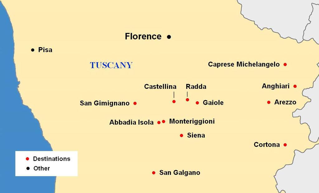 Guided Vacation in Tuscany Hilltop Villages and Vineyard Valleys, History and Hospitality (Private Guided Holiday) This is a guided holiday, and your guide is the key to making it special.