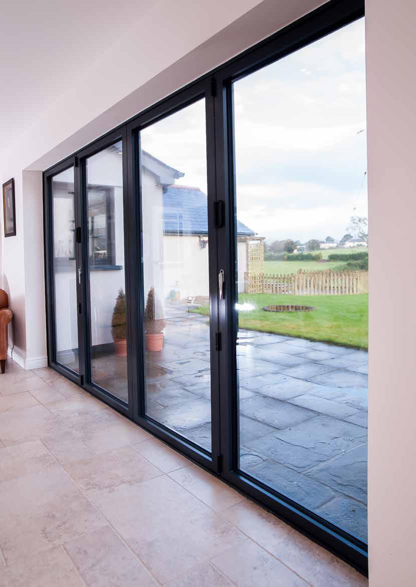 22 REAL ALUMINIUM BI-FOLDING DOORS Threshold Our four threshold options let you choose from floor to floor flush threshold, right the way through to a traditional