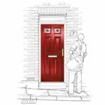 17% MORE THERMALLY EFFICIENT than a 44mm traditional timber panelled door 19% MORE THERMALLY EFFICIENT than a 48mm solid timber core